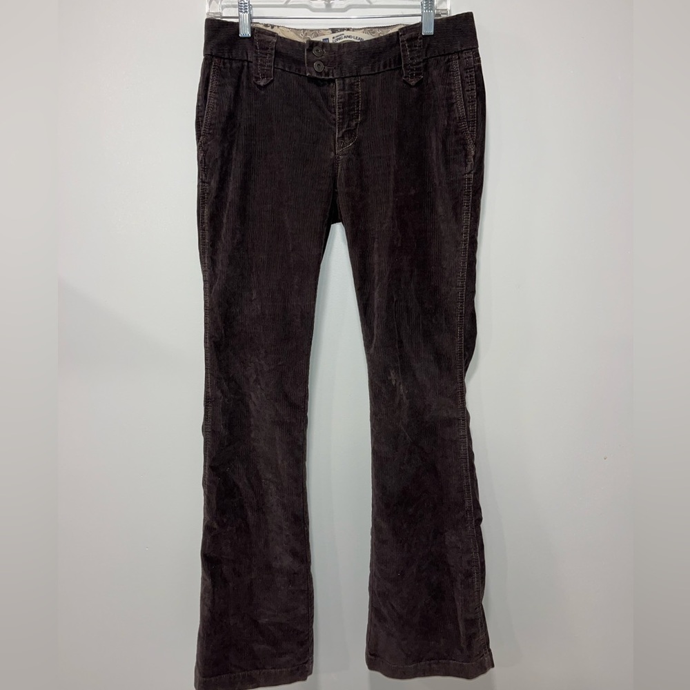 Corduroy Brown Gap wide leg low rise pants